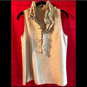 J. Crew Ruffled Sleeveless Blouse